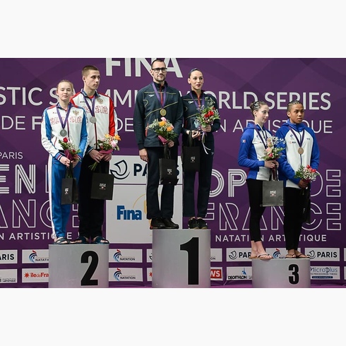 Серебро этапа Мировой серии FINA по синхронному плаванию 2020 #1
