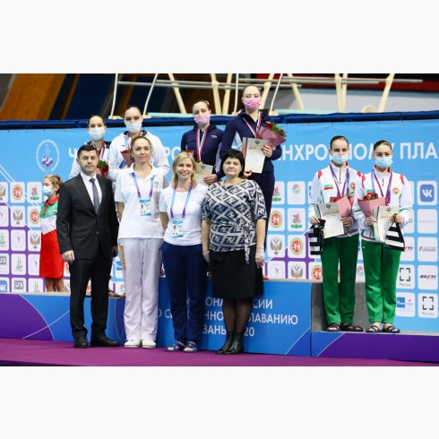 Акробатическая группа из Москвы выиграла на чемпионате России по синхронному плаванию