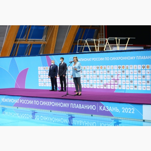 В Казани прошла церемония открытия чемпионата России-2022 по синхронному плаванию