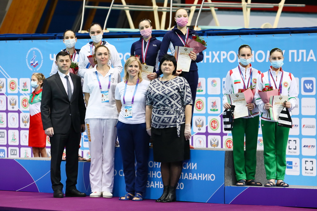 Акробатическая группа из Москвы выиграла на чемпионате России по синхронному плаванию
